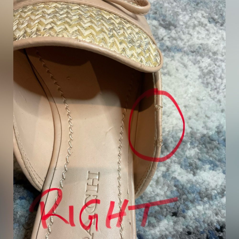 Coach Stassi Raffia Tassel Loafer Slides - Metallic Straw - Size 7N (BLEMISHES) - Picture 14 of 16